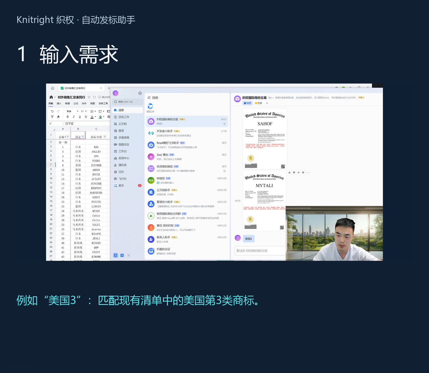 1  输入需求